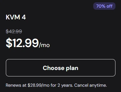 Hostinger VPS Pricing 2026: All KVM Plans and Renewal Costs 5 Hostinger VPS KVM 4 Plan