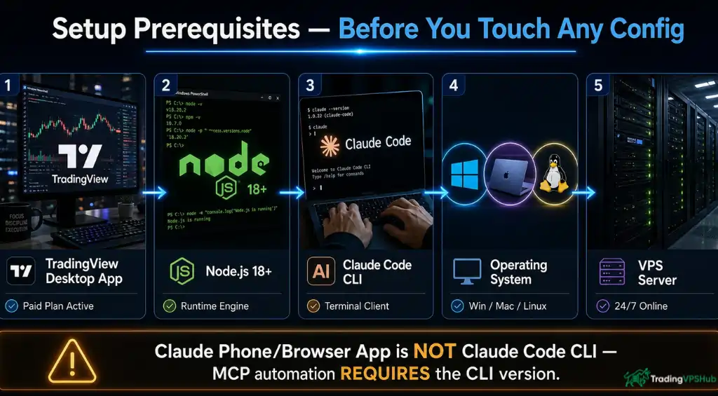 How to Connect Claude AI to TradingView With MCP in 2026 4 Server configuration prerequisites checklist