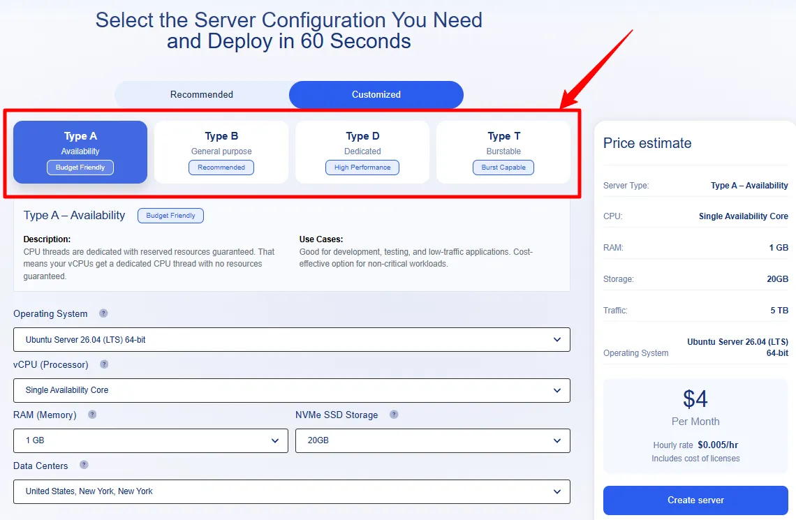 Kamatera Coupon 2026: Claim 30 Days Free Trial + $100 VPS Credit 3 Build the server in Kamatera