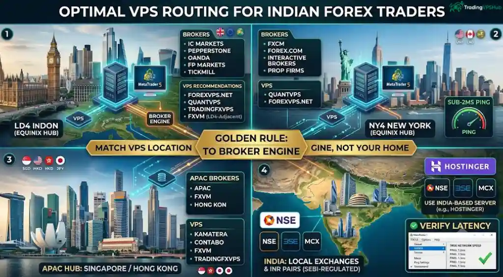 Indian Forex VPS server locations for low latency