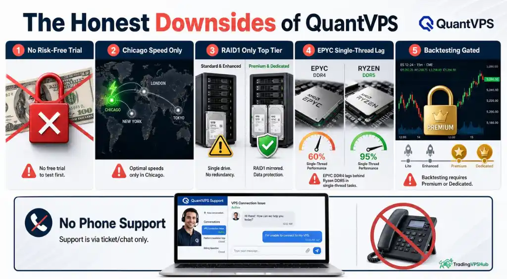 QuantVPS speed advantage limited to Chicago CME