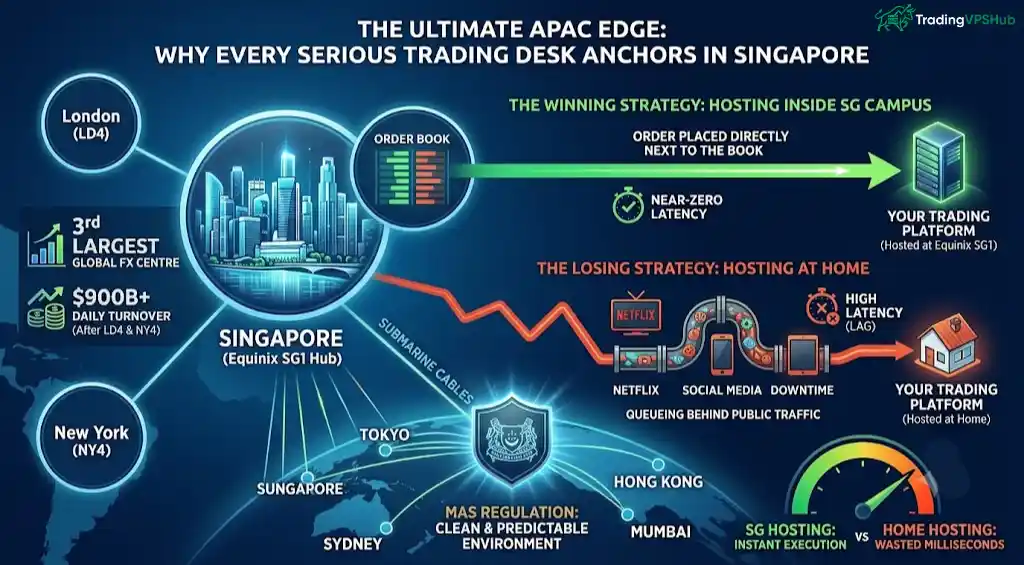 Singapore forex trading hub with Equinix SG1 servers